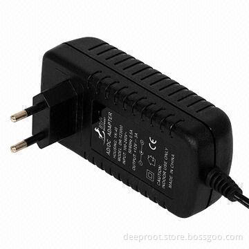 European Plug AC/DC Adapter for CCTV Camera with 12V 3A Output Standard, 48W Maximum Output Power